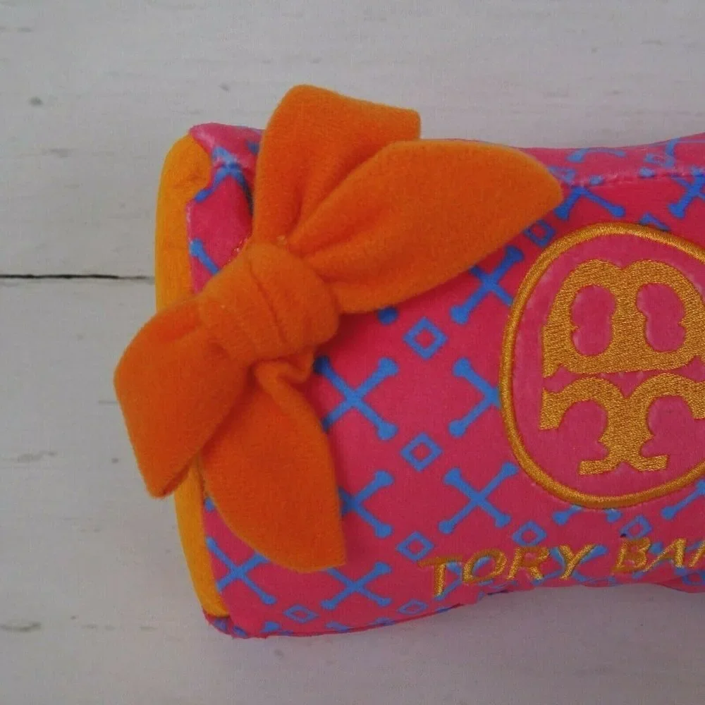 Haute Diggity Dog Tory Bark Gift Box Squeaky Dog Toy Squeaker Pink Novelty NEW
